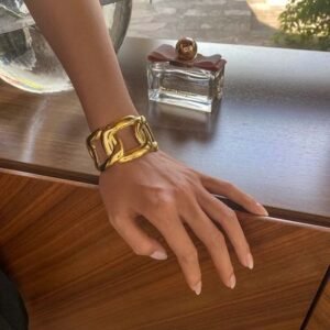 Brazalete geometrica de cadena