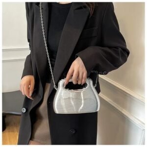 Bolso mediano rayado