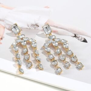 Aretes brillantes candelabro