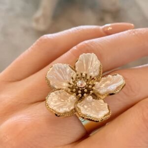 Anillo de flor grande
